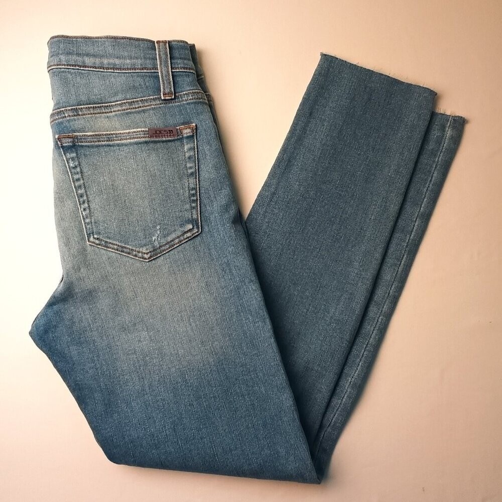 Joe's Jeans Women High-Rise Junia Distressed Skinny Jeans Size 27/4 Blue Classic